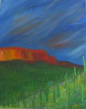 Oil painting thumbnail Butte Light