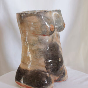 Clay female torso
